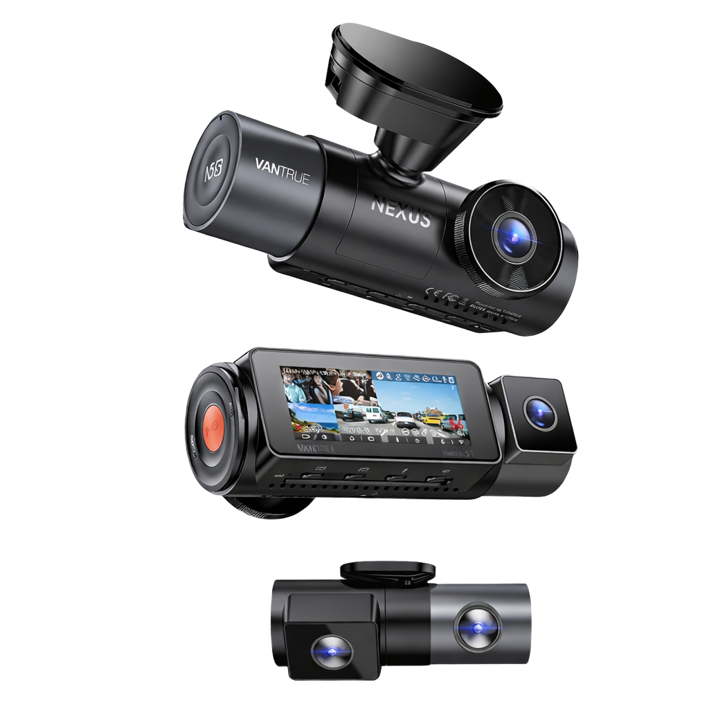 Vantrue N5S 4 Kanal Dashcam mit Front, Innenraum, Heck, GPS, WLAN und Parküberwachung – Bild 1