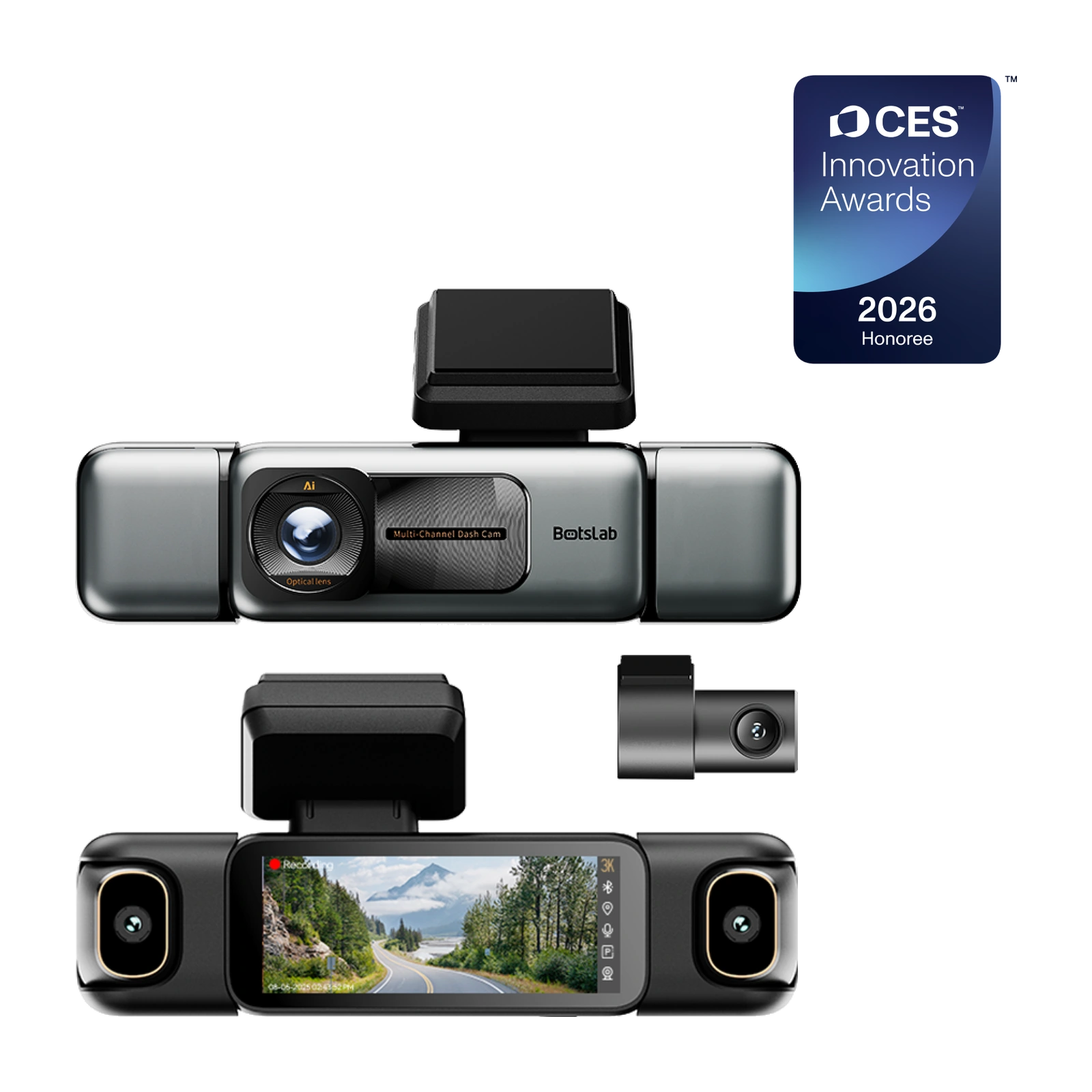 Botslab G980H Multi-Channel 4-Kanal-Dashcam inkl. 128 GB – Bild 1
