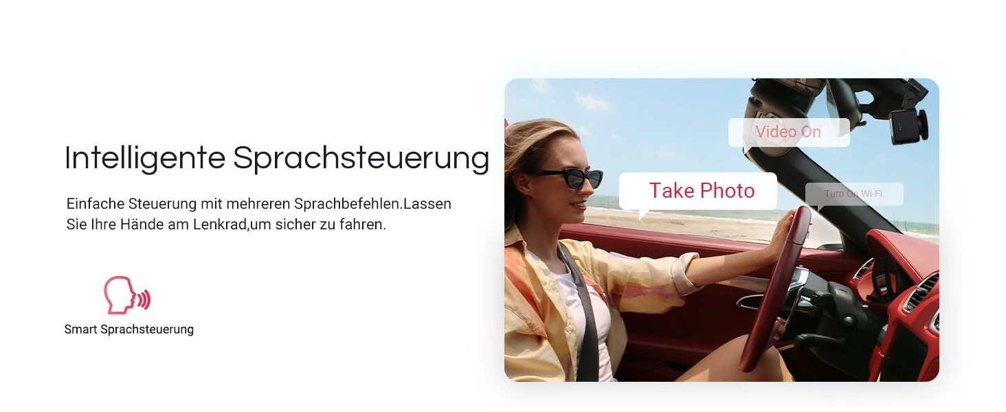Vantrue E1 Pro 4K Mini Dashcam mit GPS, WLAN und Parküberwachung – Bild 9