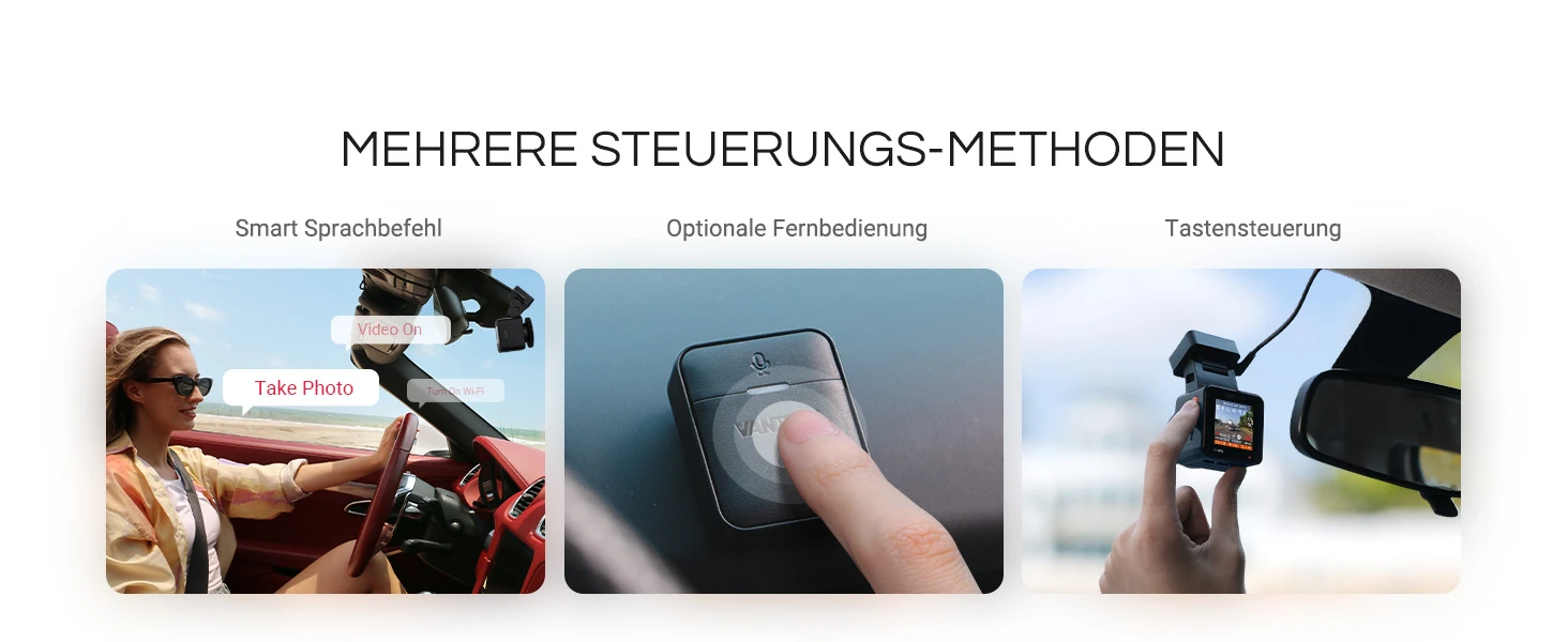 Vantrue E1 Pro 4K Mini Dashcam mit GPS, WLAN und Parküberwachung – Bild 8