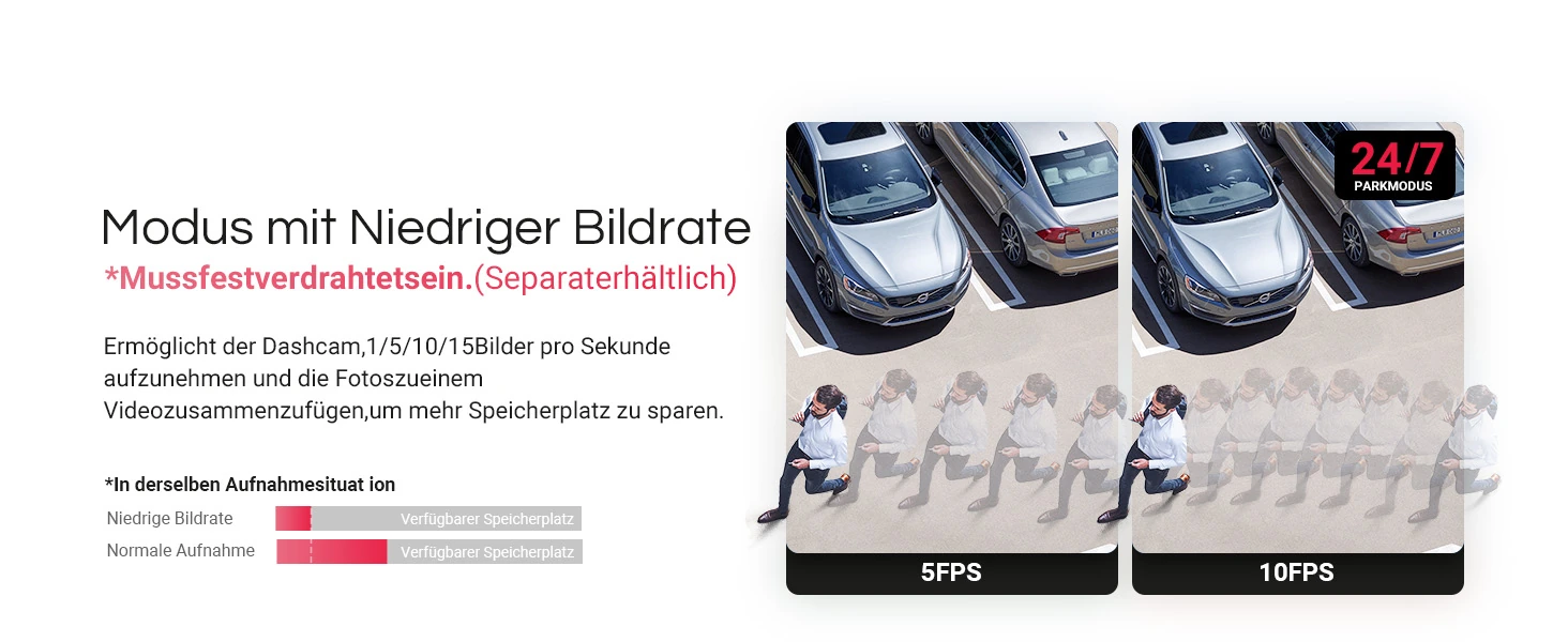 Vantrue E1 Pro 4K Mini Dashcam mit GPS, WLAN und Parküberwachung – Bild 17