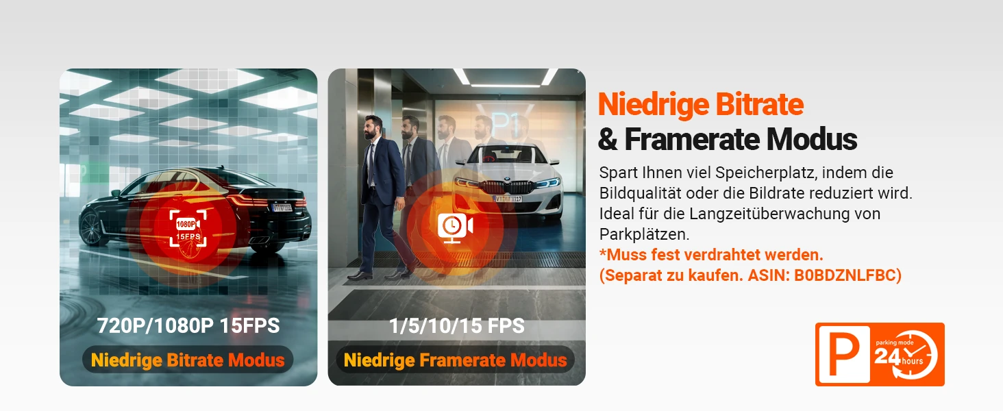 Vantrue N5S 4 Kanal Dashcam mit Front, Innenraum, Heck, GPS, WLAN und Parküberwachung – Bild 15