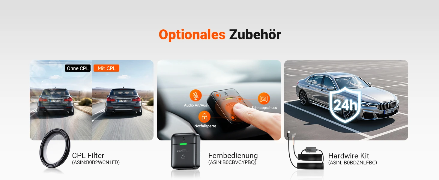 Vantrue N5S 4 Kanal Dashcam mit Front, Innenraum, Heck, GPS, WLAN und Parküberwachung – Bild 27